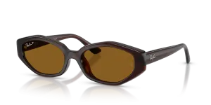 Rayban RB4473D-714/83 714/83 แว่นกันแดดสีน้ำตาลเข้ม สำหรับทุกเพศ