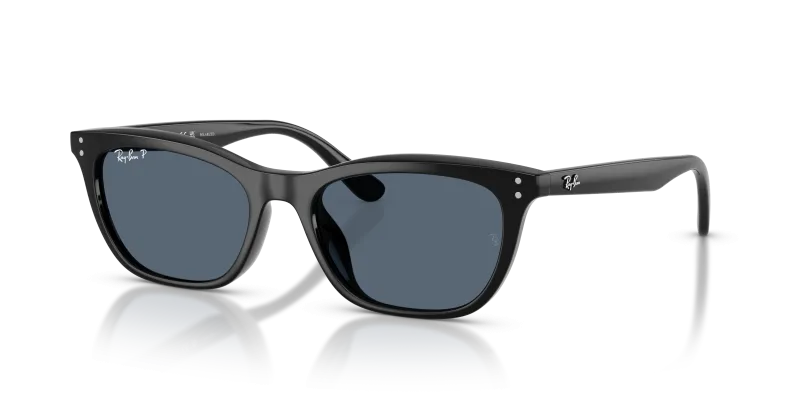 แว่นกันแดด Rayban RB4474D-901/2V Black Blue Polarized Rayban RB4474D-901/2V 901/2V แว่นกันแดดสีดำ สำหรับทุกเพศ