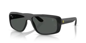 แว่นกันแดด Rayban RB4479M-F60287 มุมเฉียง สีดำด้าน สำหรับทุกเพศ