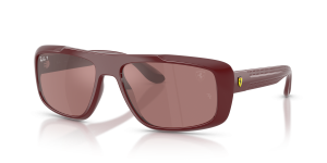 แว่นกันแดด Rayban RB4479M-F685H2 มุมเฉียง สีแดงเข้ม สำหรับทุกเพศ