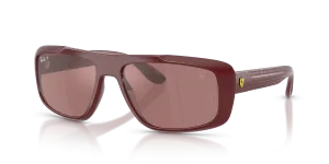 แว่นกันแดด Rayban RB4479M-F685H2 มุมเฉียง สีแดงเข้ม สำหรับทุกเพศ