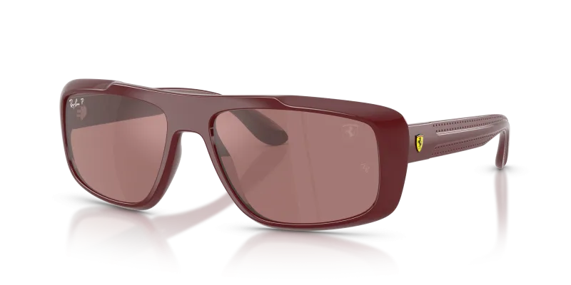 แว่นกันแดด Rayban RB4479M-F685H2 มุมเฉียง สีแดงเข้ม สำหรับทุกเพศ