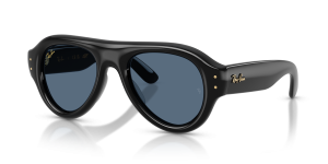 Rayban RB4925-601/80 601/80 แว่นกันแดดทรงนักบิน สีดำเลนส์น้ำเงินเข้ม มี 2 ไซซ์ ยูนิเซ็กซ์