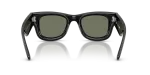 แว่นกันแดด Rayban Wayfarer Puffer RB4940B-686430 Black Green Mirror Rayban RB4940B-686430 686430 ขาแว่นด้านใน