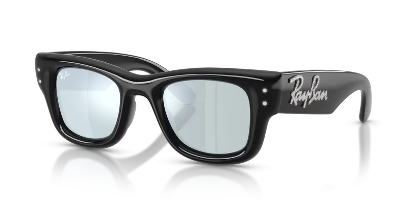 แว่นกันแดด Rayban Wayfarer Puffer RB4940B-686430 Black Green Mirror Rayban RB4940B-686430 686430 แว่นกันแดด