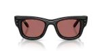 แว่นกันแดด Rayban Wayfarer Puffer RB4940-601/69 Black Dark Violet Rayban RB4940 601/69 ด้านหน้า
