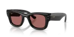 แว่นกันแดด Rayban Wayfarer Puffer RB4940-601/69 Black Dark Violet Rayban RB4940 601/69 แว่นกันแดดกรอบดำเลนส์สีม่วงเข้ม ยูนิเซ็กซ์