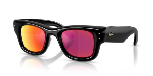 Rayban RB4940 601/6Q แว่นกันแดดกรอบดำเลนส์มิเรอร์ส้มน้ำตาล ยูนิเซ็กซ์