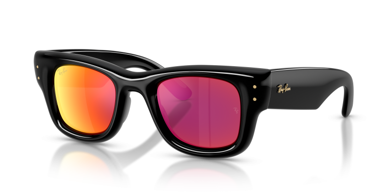 Rayban RB4940 601/6Q แว่นกันแดดกรอบดำเลนส์มิเรอร์ส้มน้ำตาล ยูนิเซ็กซ์