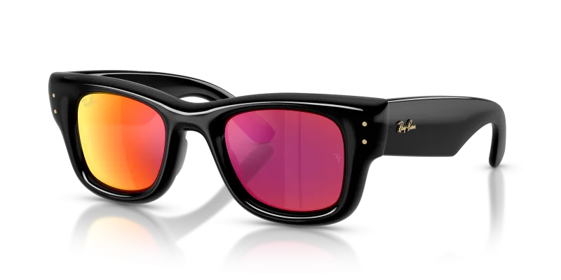 Rayban RB4940 601/6Q แว่นกันแดดกรอบดำเลนส์มิเรอร์ส้มน้ำตาล ยูนิเซ็กซ์