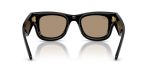 แว่นกันแดด Rayban Wayfarer Puffer RB4940-601/7J Black Rose Gold Mirror Dark Brown Rayban RB4940 601/7J ขาแว่นด้านใน