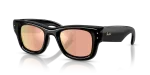 แว่นกันแดด Rayban Wayfarer Puffer RB4940-601/7J Black Rose Gold Mirror Dark Brown Rayban RB4940 601/7J แว่นกันแดดกรอบดำเลนส์มิเรอร์โรสโกลด์น้ำตาลเข้ม ยูนิเซ็กซ์