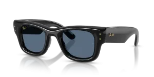 Rayban RB4940 601/80 แว่นกันแดดกรอบดำเลนส์สีน้ำเงินเข้ม ยูนิเซ็กซ์