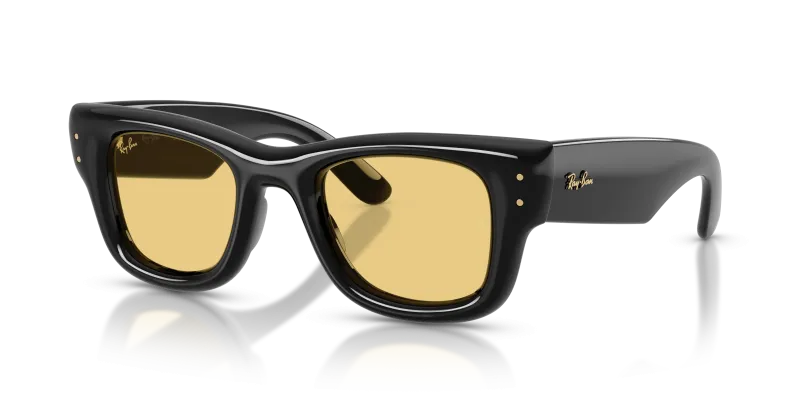 Rayban RB4940 601/85 แว่นกันแดดกรอบดำเลนส์สีเหลืองสด ยูนิเซ็กซ์