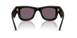 แว่นกันแดด Rayban Wayfarer Puffer RB4940-601/8N Black Green Mirror Rayban RB4940 601/8N ขาแว่นด้านใน