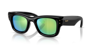 Rayban RB4940 601/8N แว่นกันแดดกรอบดำเลนส์มิเรอร์เขียว ยูนิเซ็กซ์