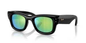 Rayban RB4940 601/8N แว่นกันแดดกรอบดำเลนส์มิเรอร์เขียว ยูนิเซ็กซ์