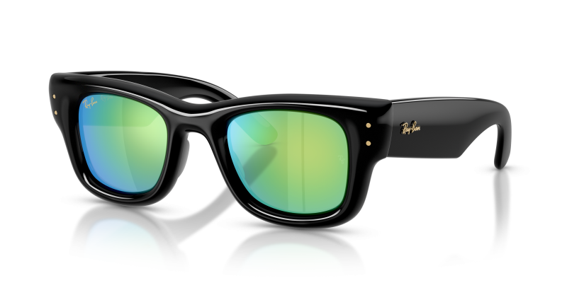 Rayban RB4940 601/8N แว่นกันแดดกรอบดำเลนส์มิเรอร์เขียว ยูนิเซ็กซ์