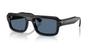 Rayban RB4954-601/80 601/80 แว่นกันแดดทรงนักบินไซซ์ใหญ่ สีดำเลนส์น้ำเงินเข้ม มี 2 ไซซ์ ยูนิเซ็กซ์