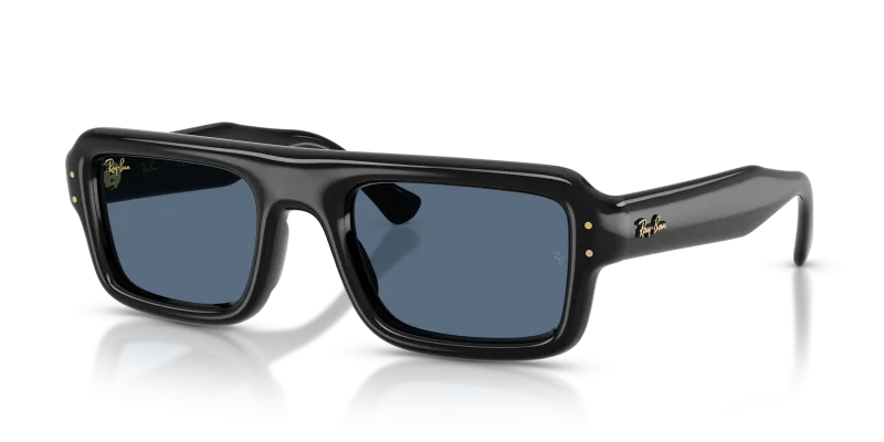 Rayban RB4954-601/80 601/80 แว่นกันแดดทรงนักบินไซซ์ใหญ่ สีดำเลนส์น้ำเงินเข้ม มี 2 ไซซ์ ยูนิเซ็กซ์