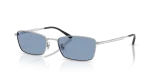 แว่นกันแดด Rayban RB8069D-920972 มุมเฉียง สีเงิน สำหรับทุกเพศ