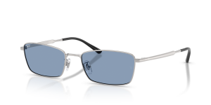 แว่นกันแดด Rayban RB8069D-920972 มุมเฉียง สีเงิน สำหรับทุกเพศ