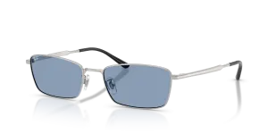 แว่นกันแดด Rayban RB8069D-920972 มุมเฉียง สีเงิน สำหรับทุกเพศ