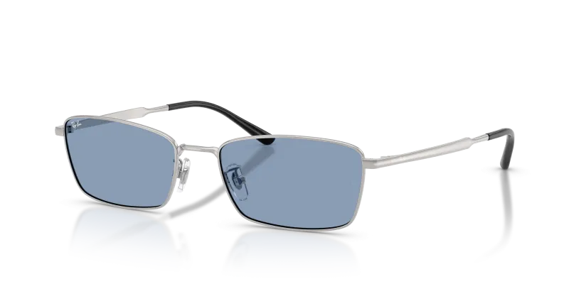 แว่นกันแดด Rayban RB8069D-920972 มุมเฉียง สีเงิน สำหรับทุกเพศ