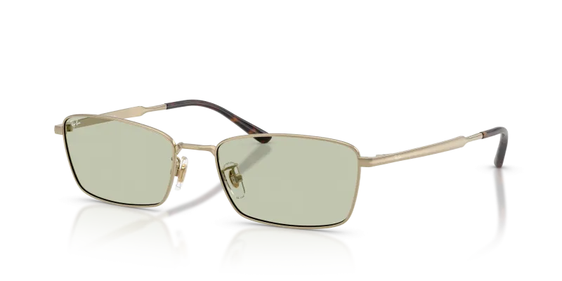 แว่นกันแดด Rayban RB8069D-9265/2 มุมเฉียง สีทอง สำหรับทุกเพศ