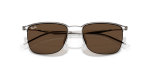 แว่นกันแดด Rayban RB8550-928273 Gunmetal Dark Brown Rayban RB8550 928273 close-up ด้านหน้า