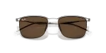 แว่นกันแดด Rayban RB8550-928273 Gunmetal Dark Brown Rayban RB8550 928273 close-up ด้านหน้า