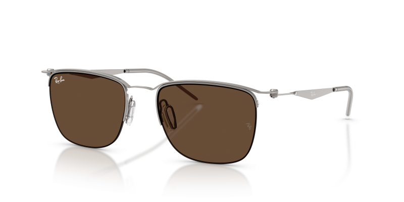 แว่นกันแดด Rayban RB8550-928273 Gunmetal Dark Brown Rayban RB8550 928273 แว่นกันแดดกันเมทัลเลนส์น้ำตาลเข้ม ทุกเพศ