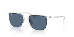 แว่นกันแดด Rayban RB8550-928380 Silver Blue Rayban RB8550 928380 แว่นกันแดดสีเงินเลนส์น้ำเงิน ทุกเพศ