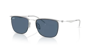 Rayban RB8550 928380 แว่นกันแดดสีเงินเลนส์น้ำเงิน ทุกเพศ