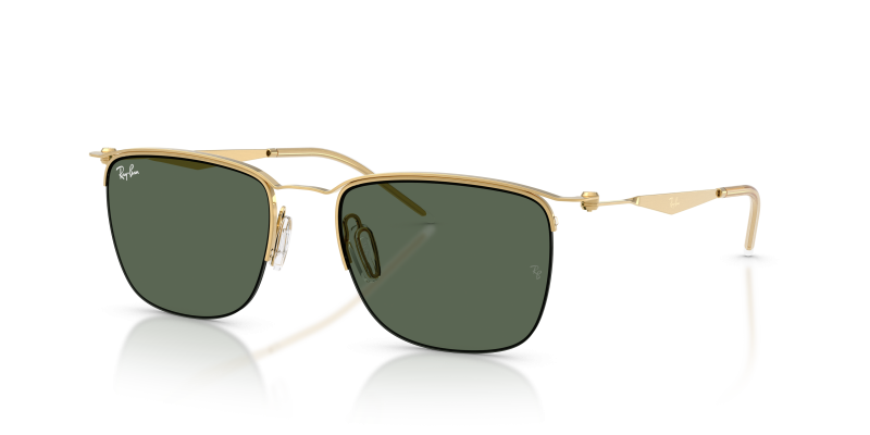 Rayban RB8550 928471 แว่นกันแดดสีทอง Arista เลนส์เขียวเข้ม ทุกเพศ