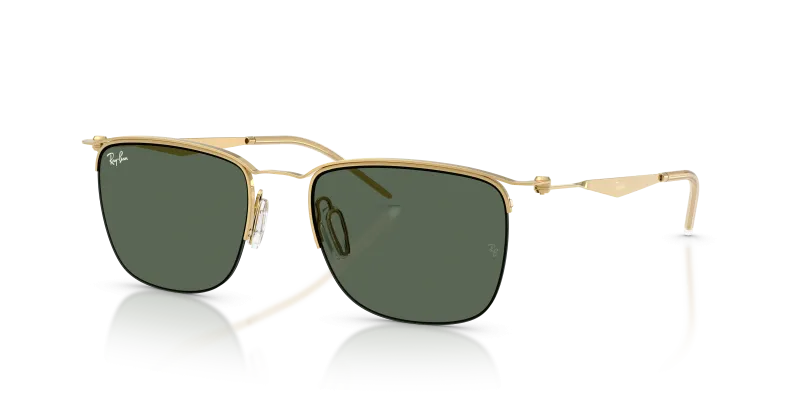 แว่นกันแดด Rayban RB8550-928471 Arista Dark Green Rayban RB8550 928471 แว่นกันแดดสีทอง Arista เลนส์เขียวเข้ม ทุกเพศ