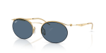 แว่นกันแดด Rayban RB8551-928480 Arista Blue Rayban RB8551 928480 แว่นกันแดดสีทอง Arista เลนส์น้ำเงิน ทุกเพศ