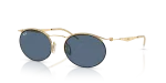 แว่นกันแดด Rayban RB8551-928480 Arista Blue Rayban RB8551 928480 แว่นกันแดดสีทอง Arista เลนส์น้ำเงิน ทุกเพศ