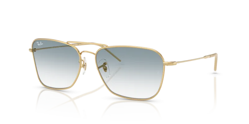 Rayban RBR0102S 001/79 แว่นกันแดดสีอะริสต้าเลนส์ไล่ระดับฟ้า ไซซ์ XL ยูนิเซ็กซ์