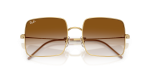 แว่นกันแดด Rayban Square Reverse RBR0104S-001/CB Arista Clear Brown Gradient Rayban RBR0104S 001/CB close-up ด้านหน้า