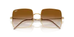 แว่นกันแดด Rayban Square Reverse RBR0104S-001/CB Arista Clear Brown Gradient Rayban RBR0104S 001/CB close-up ด้านหน้า