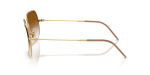 แว่นกันแดด Rayban Square Reverse RBR0104S-001/CB Arista Clear Brown Gradient แว่นกันแดด Rayban RBR0104S 001/CB มุมข้าง ทรงสี่เหลี่ยมจัตุรัส Square Reverse