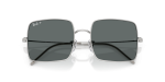 แว่นกันแดด Rayban Square Reverse RBR0104S-003/81 Silver Dark Grey Polarized Rayban RBR0104S 003/81 close-up ด้านหน้า