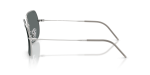 แว่นกันแดด Rayban Square Reverse RBR0104S-003/81 Silver Dark Grey Polarized แว่นกันแดด Rayban RBR0104S 003/81 มุมข้าง ทรงสี่เหลี่ยมจัตุรัส Square Reverse
