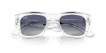 แว่นกันแดด Rayban RBR0502SM-F7064L Transparent Light Grey Gradient Rayban RBR0502SM F7064L close-up ด้านหน้า