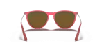 แว่นกันแดด Rayban Junior Erika RJ9060SF-70096Q Fuxia Fluo Transparent Rayban RJ9060SF-70096Q 70096Q ขาแว่นด้านใน