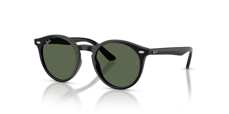 แว่นกันแดด Rayban RJ9064S-100/71 Black Dark Green แว่นกันแดด Rayban RJ9064S-100/71 มุมเฉียง สีดำ สำหรับเด็กทุกเพศ