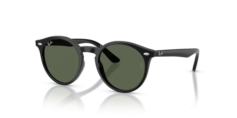 แว่นกันแดด Rayban RJ9064S-100/71 Black Dark Green แว่นกันแดด Rayban RJ9064S-100/71 มุมเฉียง สีดำ สำหรับเด็กทุกเพศ