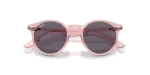 แว่นกันแดด Rayban RJ9064S-72181A Transparent Pink Violet แว่นกันแดด Rayban RJ9064S-72181A close-up ด้านหน้า