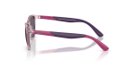 แว่นกันแดด Rayban Junior Disney Zootopia RJ9077SF-72311A Transparent Pink Violet แว่นกันแดด Rayban Junior Disney Zootopia RJ9077SF 72311A มุมข้าง ทรงสี่เหลี่ยมจัตุรัสสีชมพูโปร่งใส